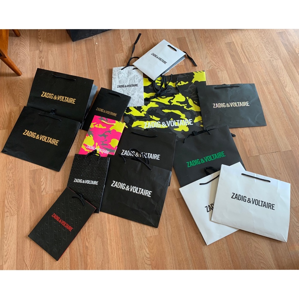 Zadig & Voltaire Shopping Bags (assorted sizes)